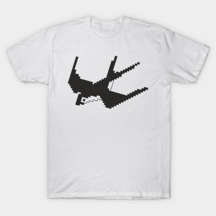 Cute Swallow pixel art (,black print) T-Shirt